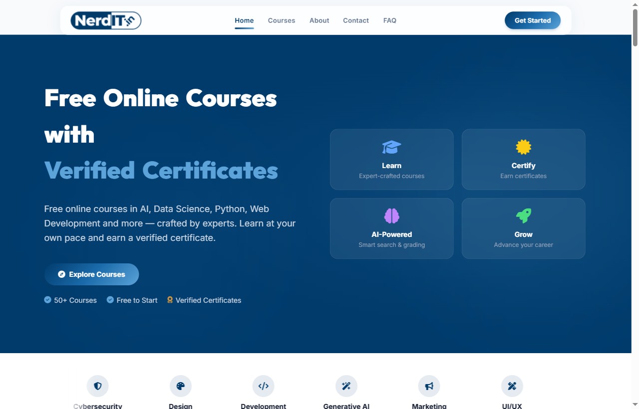 NerdIT — AI-powered online courses